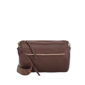 Barney’s New‎ York Brown Vegan Leather Rounded Shoulder Bag